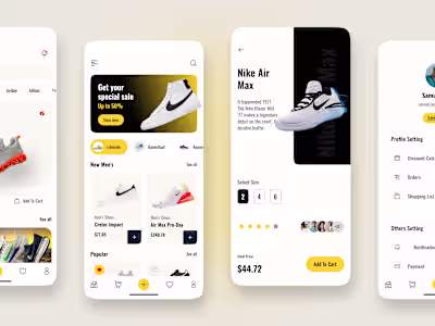 Nike Shopping App Design Concept