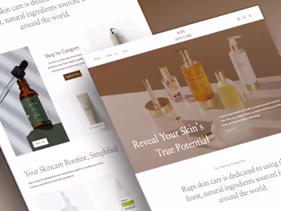 High-Converting UX/UI Design for Premium Beauty & Skincare S...
