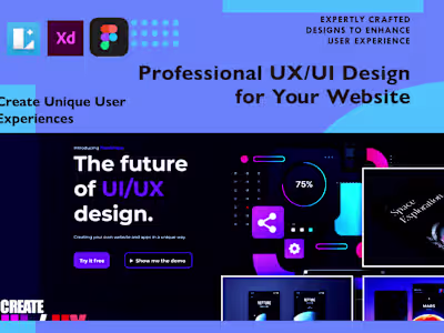 I will do UI/UX Design for unique web experience 