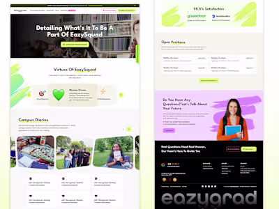 EazyGrad Website Landing Page Design

Designed