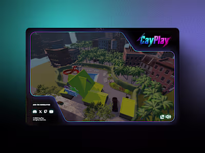 Cayplay Framer Website - Game Trailer Showcase