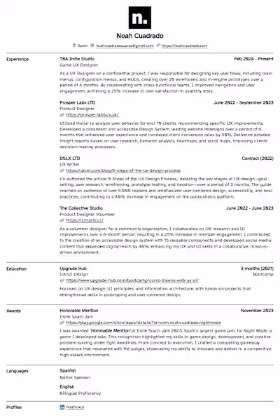My Resume!