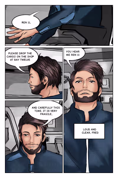 A page of a Comic book worked on( a novel adaptation) Title ...