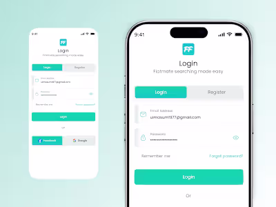 Here is my Mobile app Login & Signup UI concept Redesign Fee...