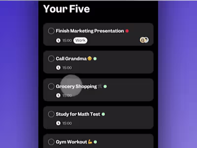 To-Do App Concept | 5by5