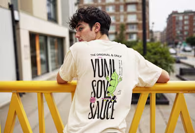 I designed YUMI as a premium soy sauce with a fresh, modern ...