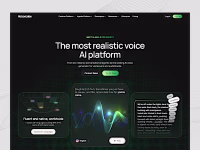 AI Voice Generator & Voice Agents Platform