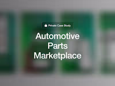 Automotive Marketplace: Spare Parts Discovery & Sales