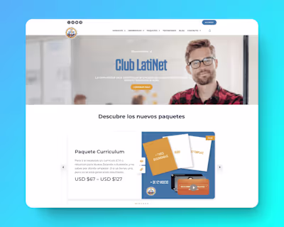 Club LatiNet - Paid Membership Website