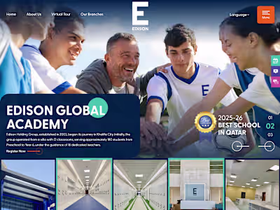 Modern School Website Redesign