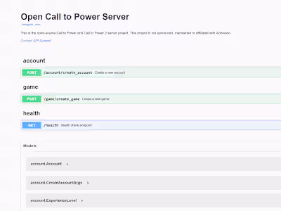 Open Call to Power Server