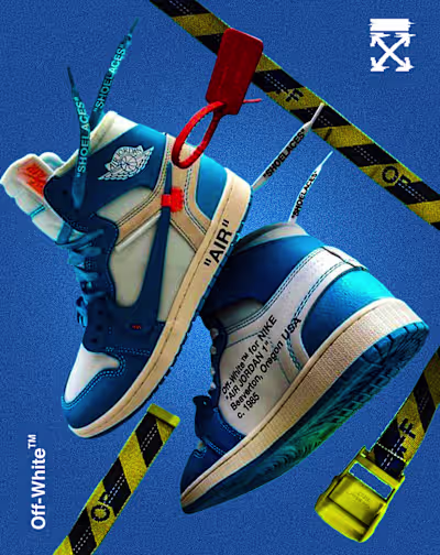 Off White Sneaker Poster Design