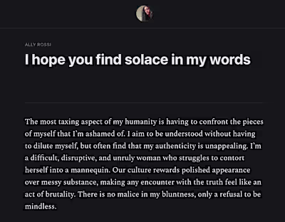 I author a Substack blog