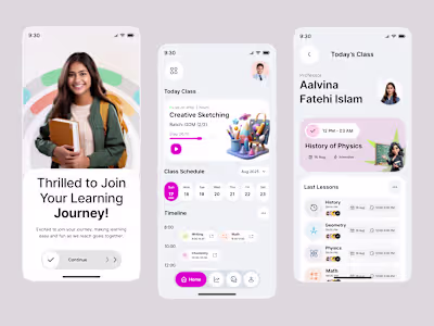 Education & E-learning App Redesign