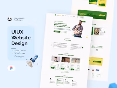 Landing Page Farmillions - Farm Company Branding 