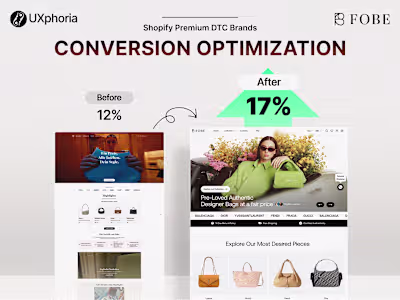 Luxury Resale Website Redesign for Fobe