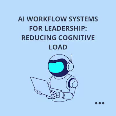 AI Workflow Systems for Leadership: Reducing Cognitive Load