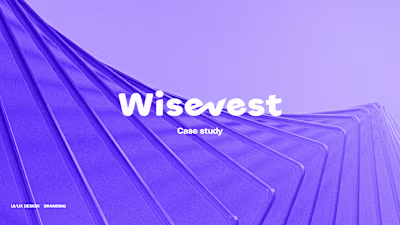 Wisevest UI/UX Design