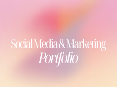 Social Media & Marketing Manager Portfolio