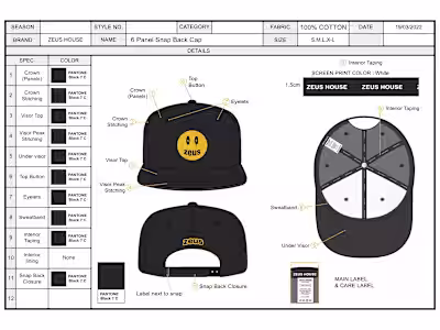 Snapback CAD Design