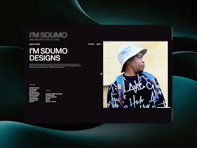 SDUMO DESIGNS PORTFOLIO WEBSITE
