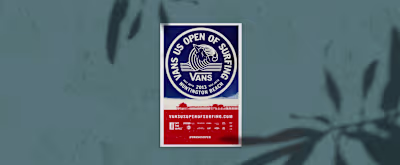 Celebrating Surf | Printing Production for Vans US Open Poster