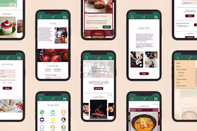 UX Design for wedding caterer app