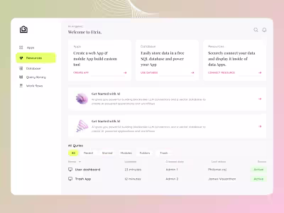 Etcia – AI-Powered App Builder & Data Management Platform