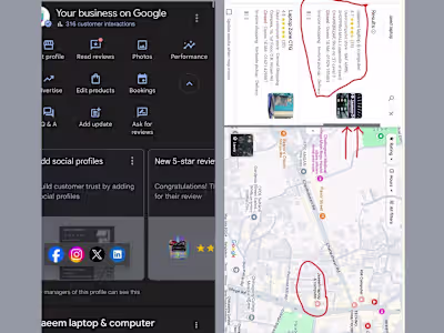 Successfully ranked google business profile on google