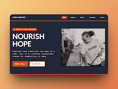 Nourish Hope Charity Website Design