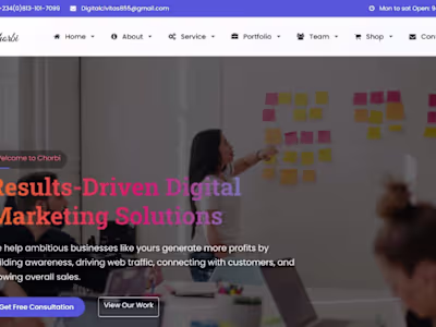 Visually Engaging Web Template for Creative Agencies