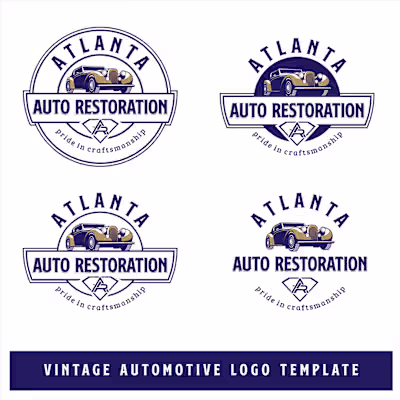 Vintage Automotive logo template