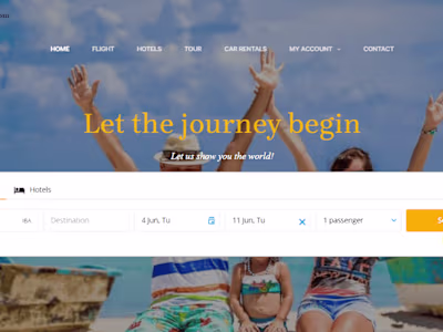 Trave Agency Website Development