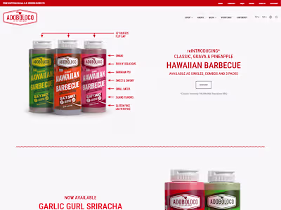 Spicy & User-Friendly: E-commerce Design for Adoboloco Hot Sauce