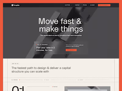 Tangible Finance | The capital stack co-pilot