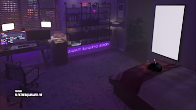 3D Interior rendering animation