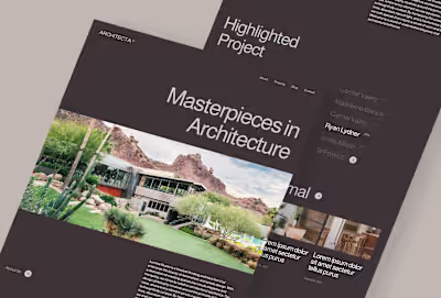 Architect Firm Website