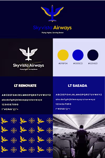 SkyVista Airline Branding