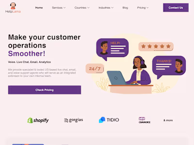 Helplama Website Redesign