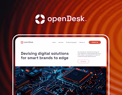 OpenDesk Brand and UI Design