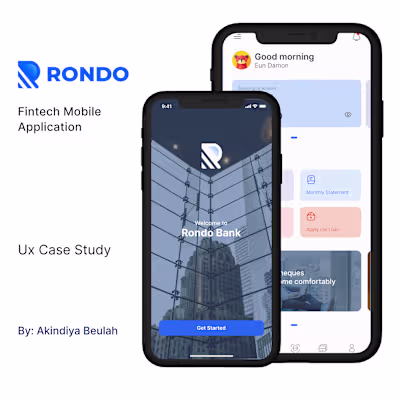 Rondo- fintech mobile appliction :: Behance