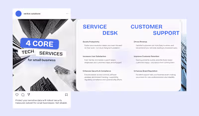 Instagram Carousel – B2B Tech Services Overview