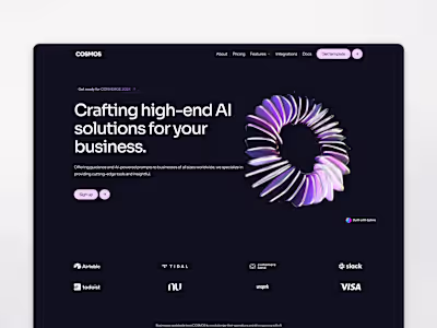 COSMOS | Design & Framer Development