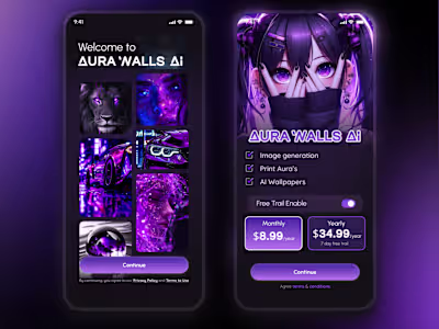 Premium - AI Wallpaper App UI
