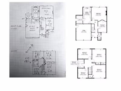 Draw any type of 2D floor plan