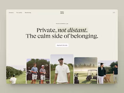 Golf Club Website