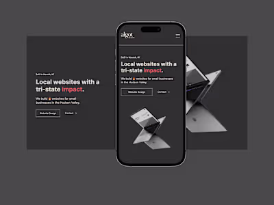 Responsive website design for freelance designer