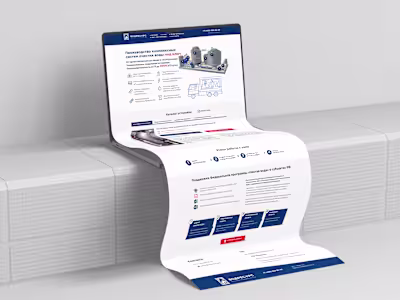 Landing Page for Industrial Water Treatment Systems Manufacturer