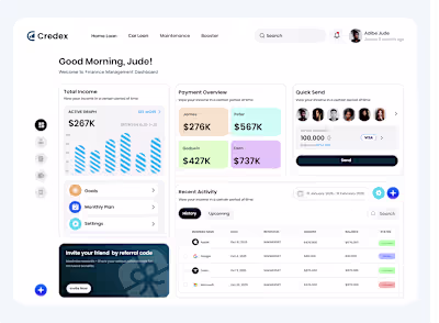 Day 2 of My Design Challenge — Credex Finance Dashboard Toda...