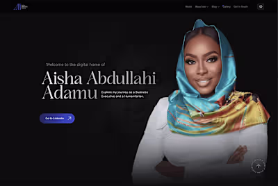 Aisha Abdullahi Adamu (Framer Website)